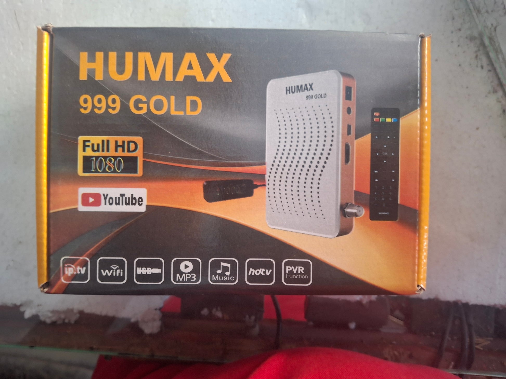 ريسفر humax 999 gold بورده كبيره +معالج sunplus